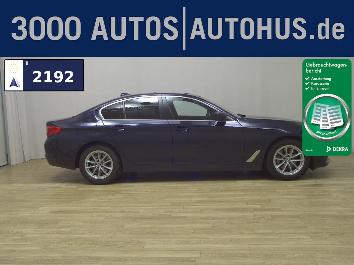 BMW 525 dA Leder Navi Prof. GSD HuD DDC LED StandHzg Blau - 1