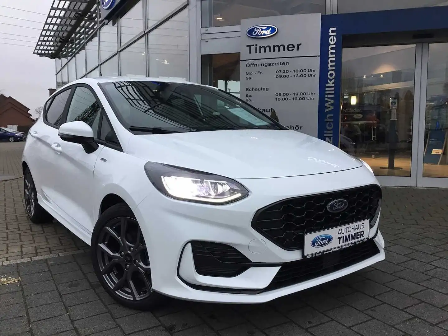 Ford Fiesta 1.0 EcoBoost Hybrid ST-LINE X Weiß - 2