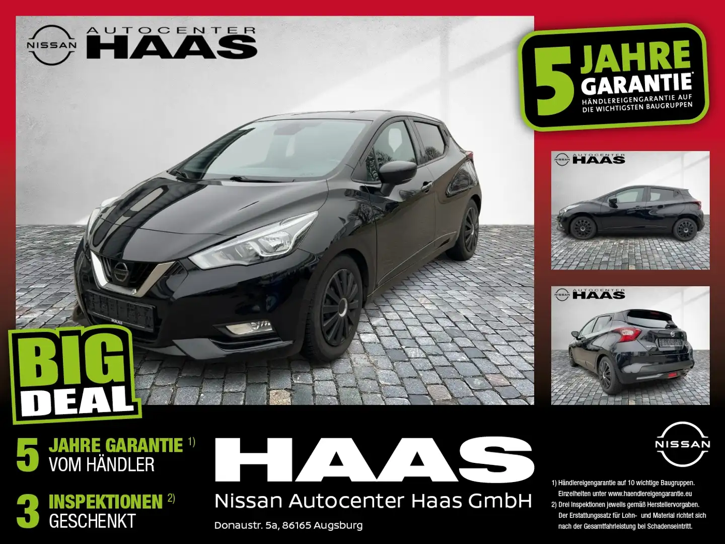 Nissan Micra 1.0 DIG-T N-Sport W-Paket LM KlimaA PDC Schwarz - 1
