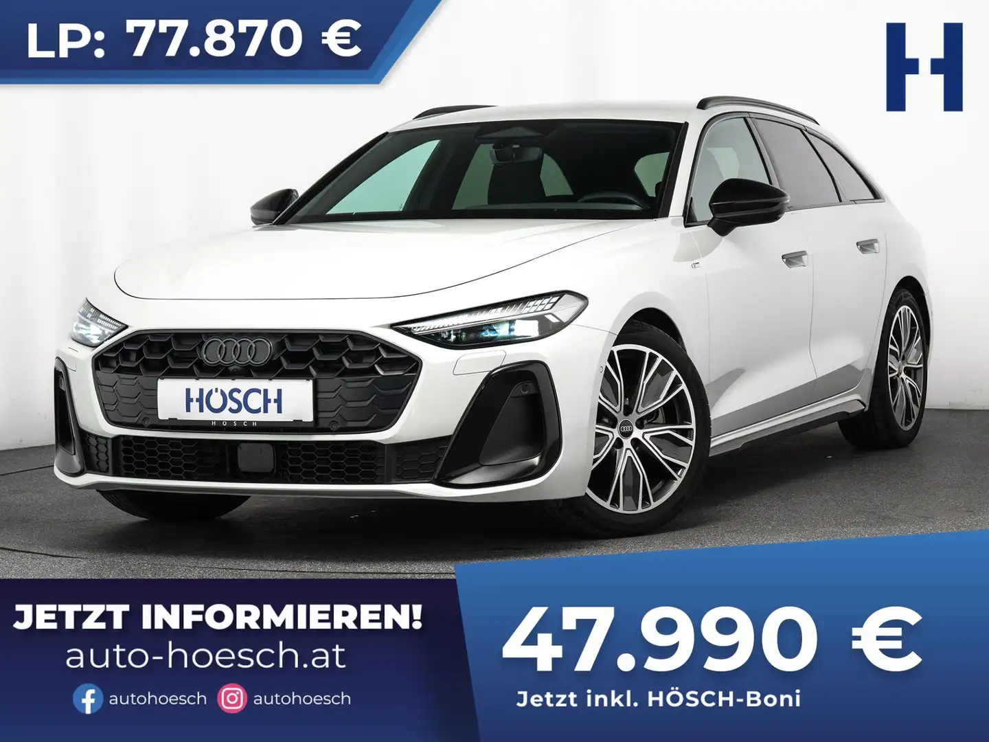 Audi A5 Avant TDI 2xS-LINE BLACK TECH PLUS MATRIX 360° Weiß - 1