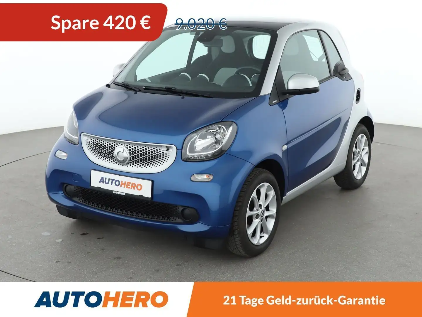 smart forTwo 1.0 Basis passion*NAVI*TEMPO*PDC*SHZ*KLIMA* Blau - 1