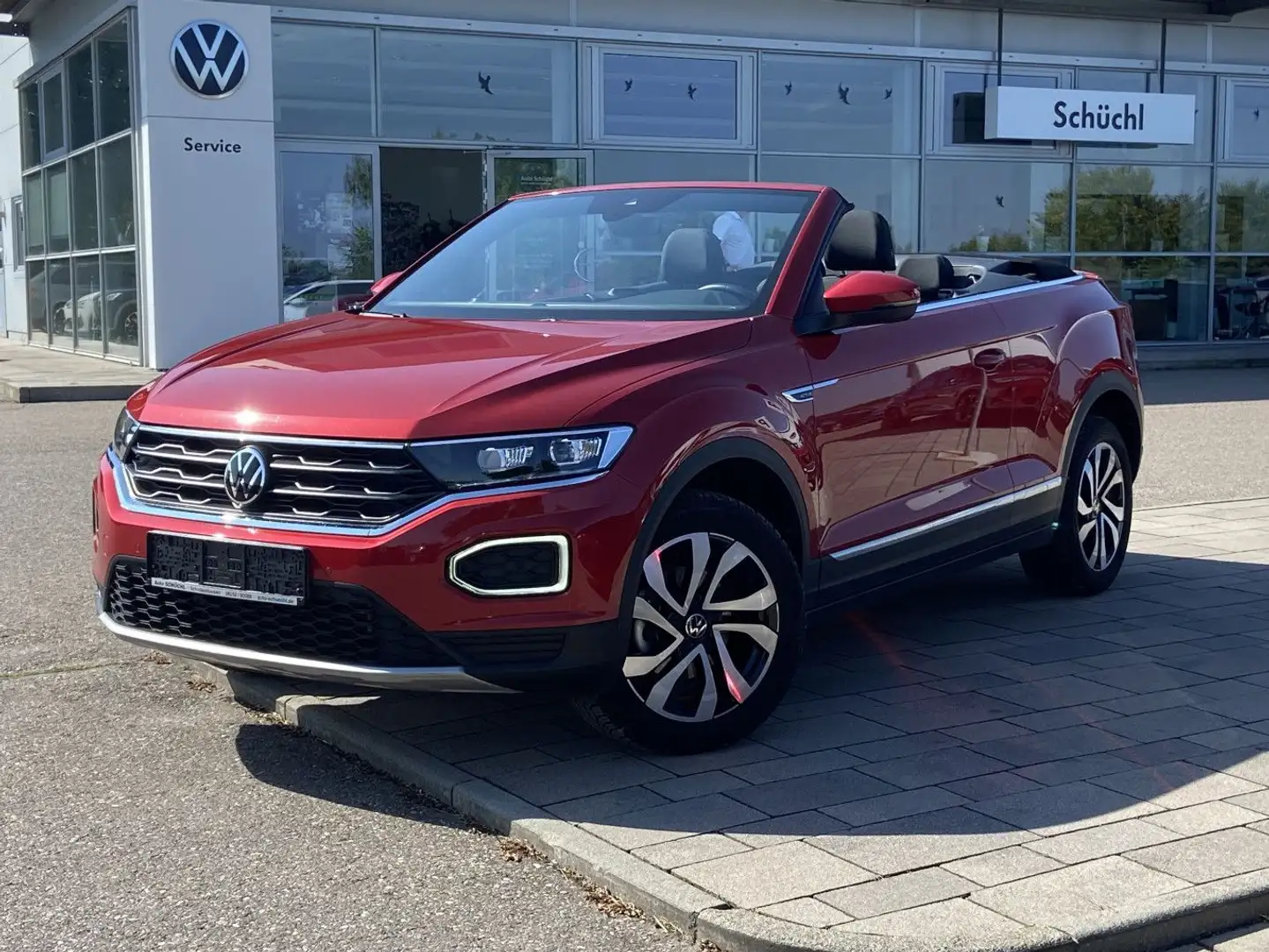 Volkswagen T-Roc Cabrio 1.5 TSI DSG Style NAVI+LED+AHK+APP- Rot - 2