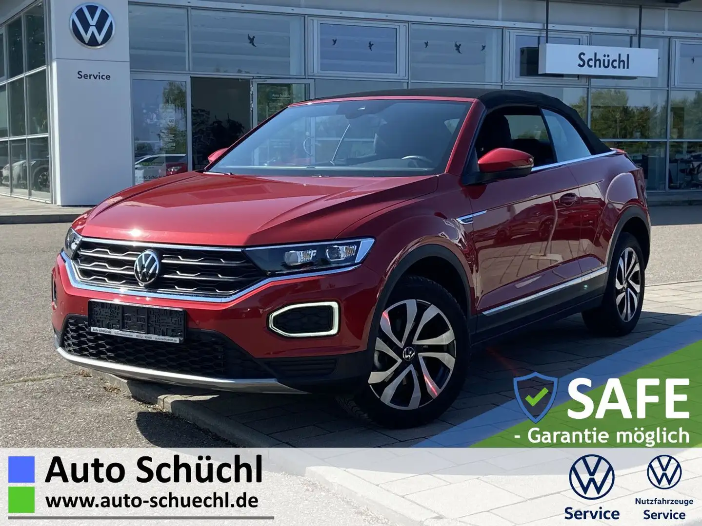 Volkswagen T-Roc Cabrio 1.5 TSI DSG Style NAVI+LED+AHK+APP- Rot - 1