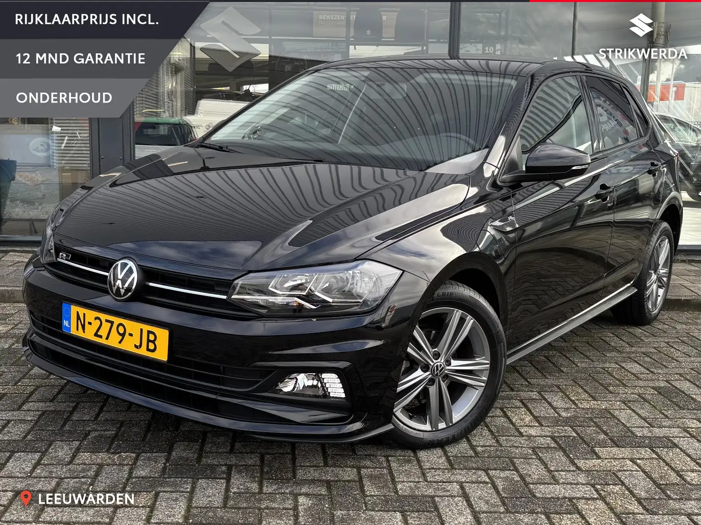 Volkswagen Polo 1.0 TSI R-Line Edition Carplay/Cruise/Airco Noir - 1