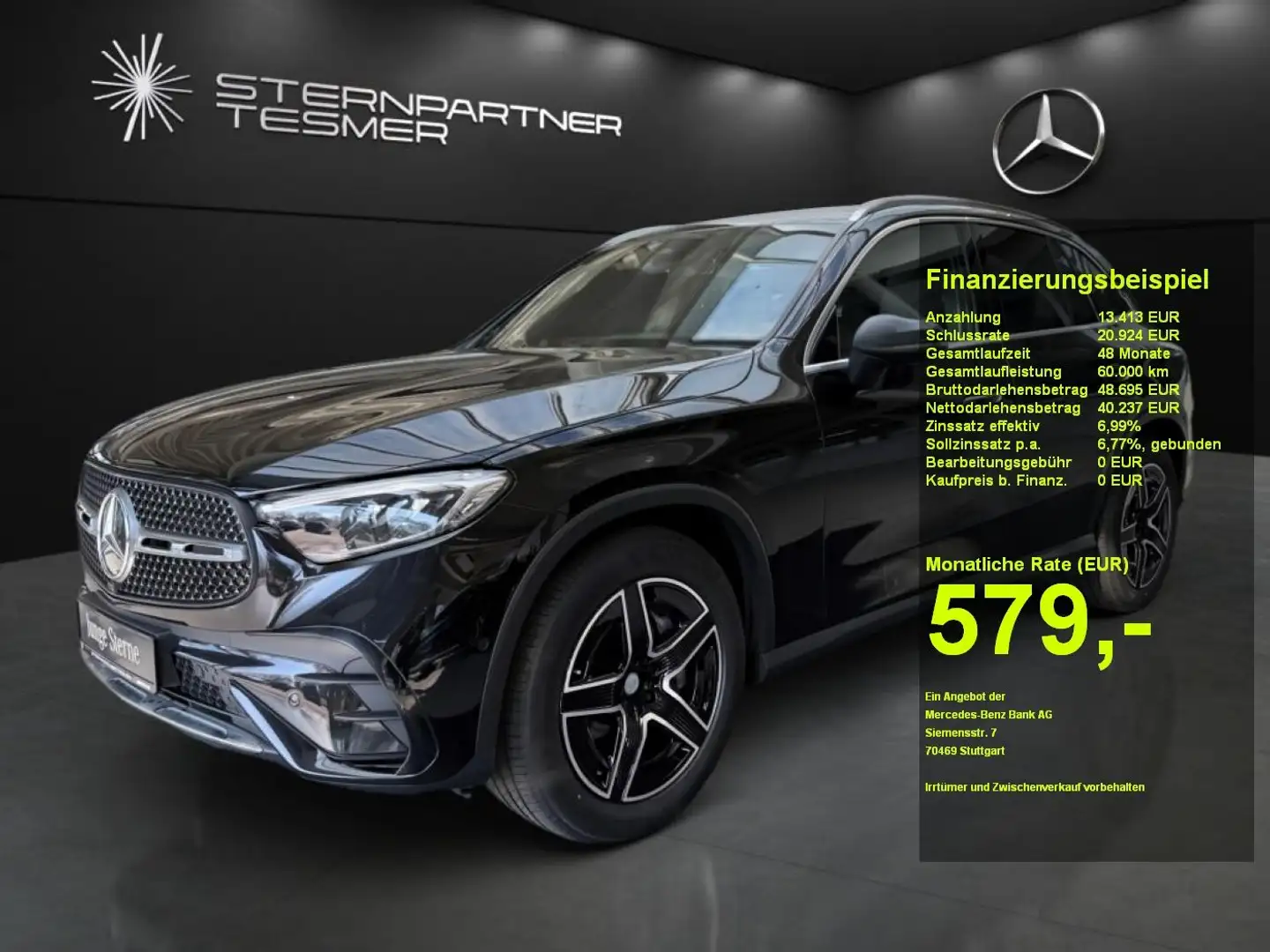 Mercedes-Benz GLC 200 4MATIC +AMG+PANO+AHK+MEMORY+AMBIENTE Schwarz - 1