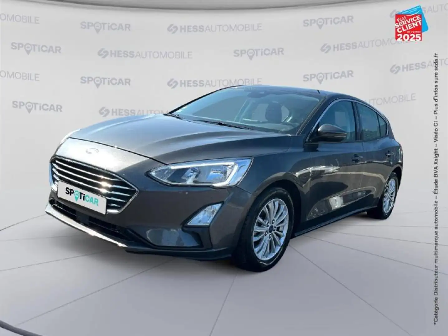 Ford Focus 1.0 EcoBoost 125ch Titanium Gris - 1