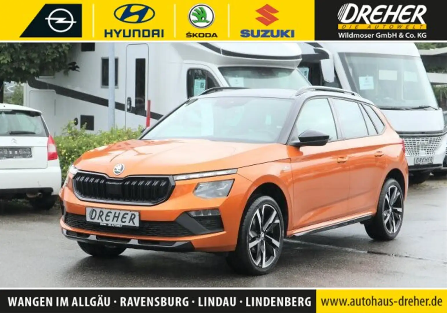 Skoda Kamiq Kamiq 1.5 TSI Monte Carlo Navi/LED/PDC/AHK/LM BC Naranja - 1