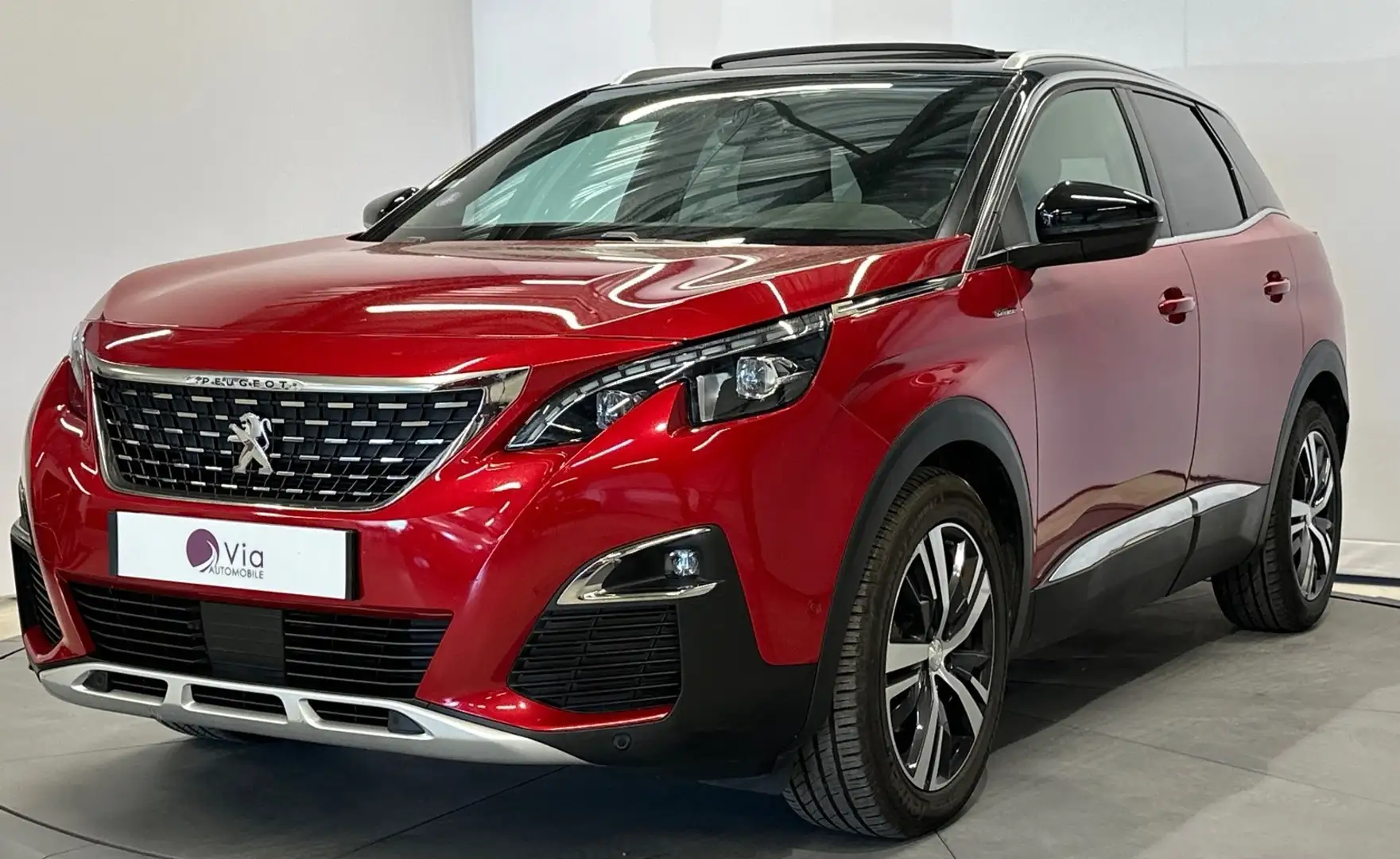 Peugeot 3008 Puretech 180 S\u0026amp;S EAT8 GT Line TOIT PANO O Rouge - 1