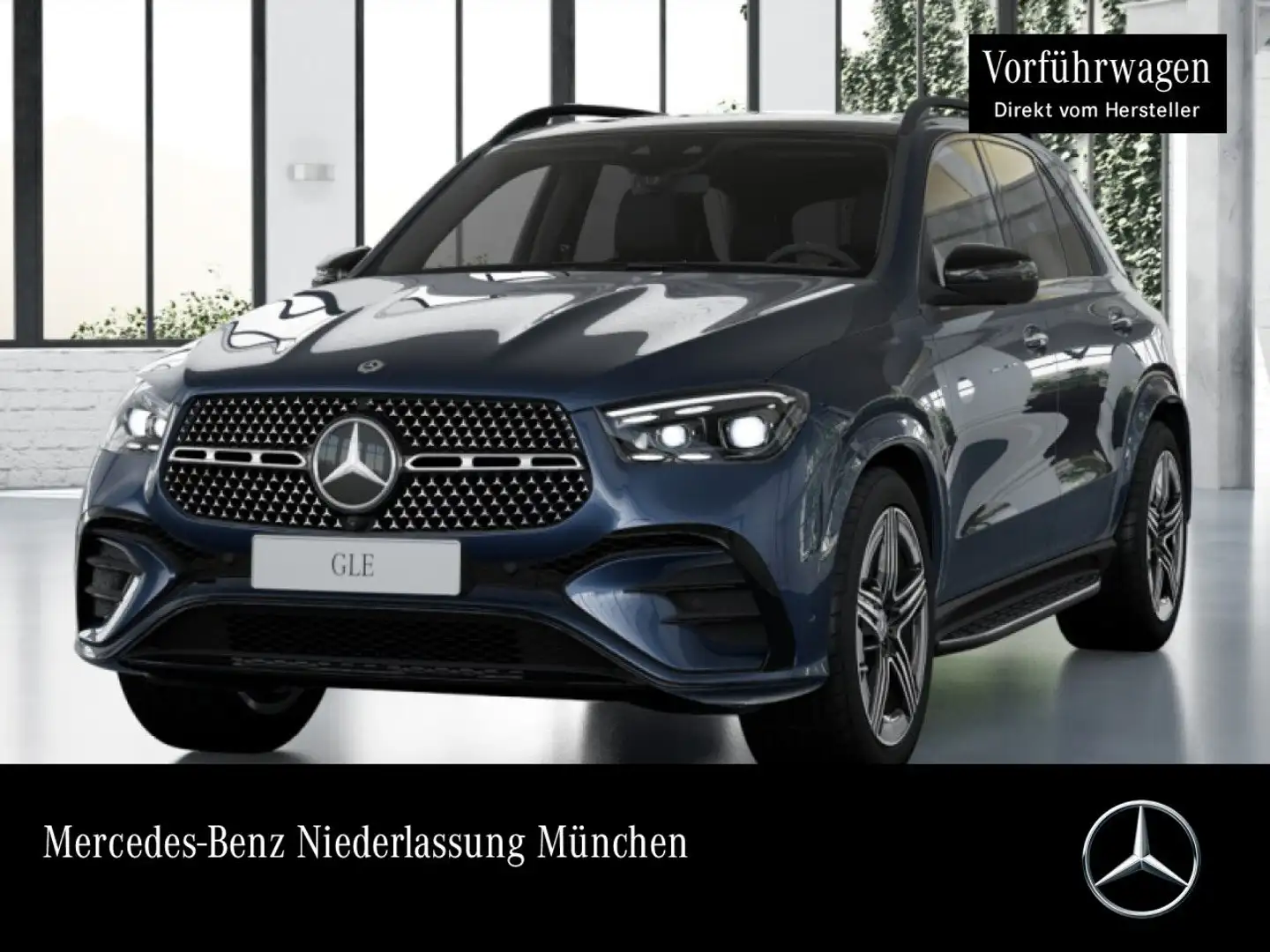 Mercedes-Benz GLE 450 4M AMG+NIGHT+PANO+360+AHK+MULTIBEAM+SPUR Blau - 1