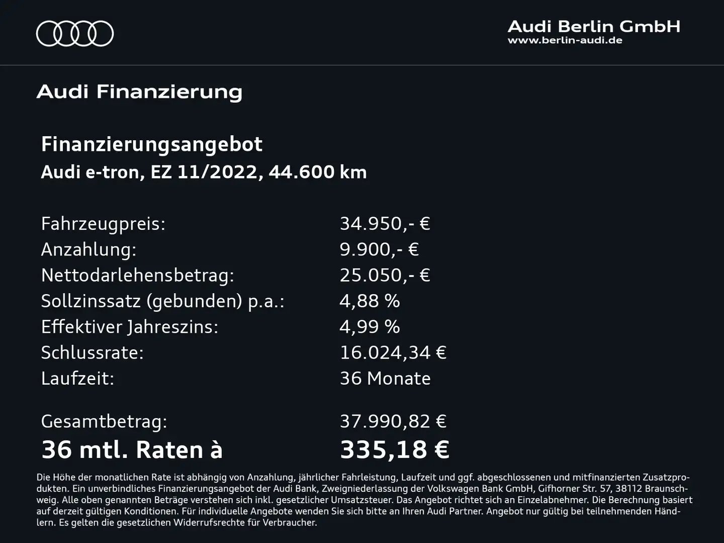 Audi e-tron 55 qu. LED NAVI HUD PANO AIR Negro - 2