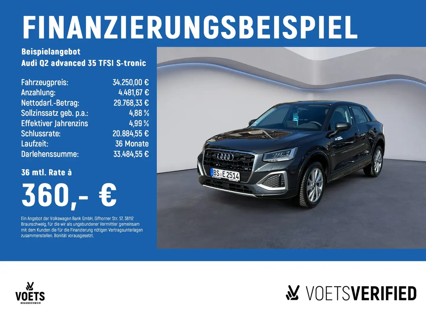 Audi Q2 advanced 35 TFSI S-tronic LED+SHZ+NAVI Grau - 2