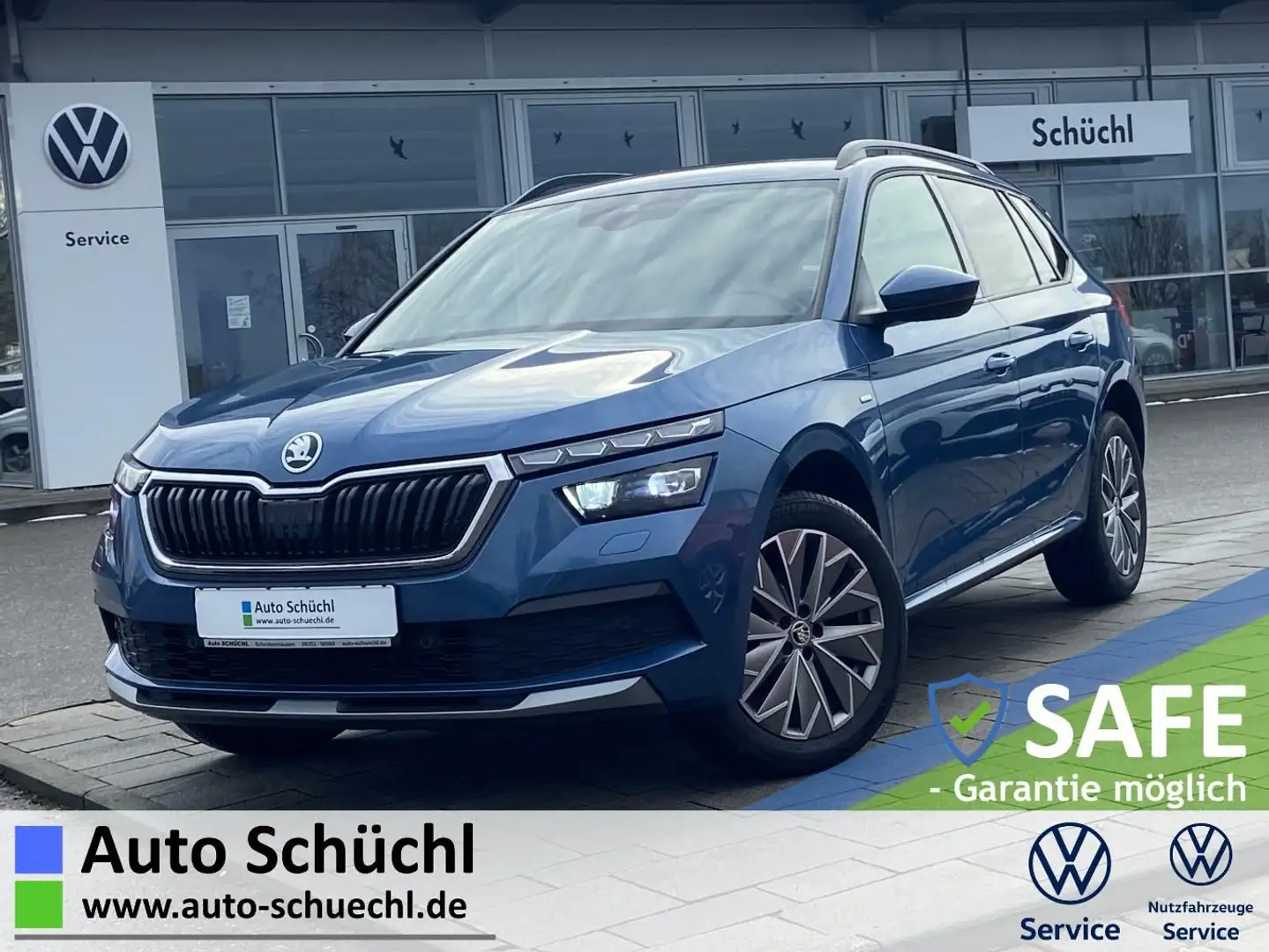 Skoda Kamiq 1.0 TSI DSG Clever SMART-LINK+LED+DAB+LANE Blau - 1