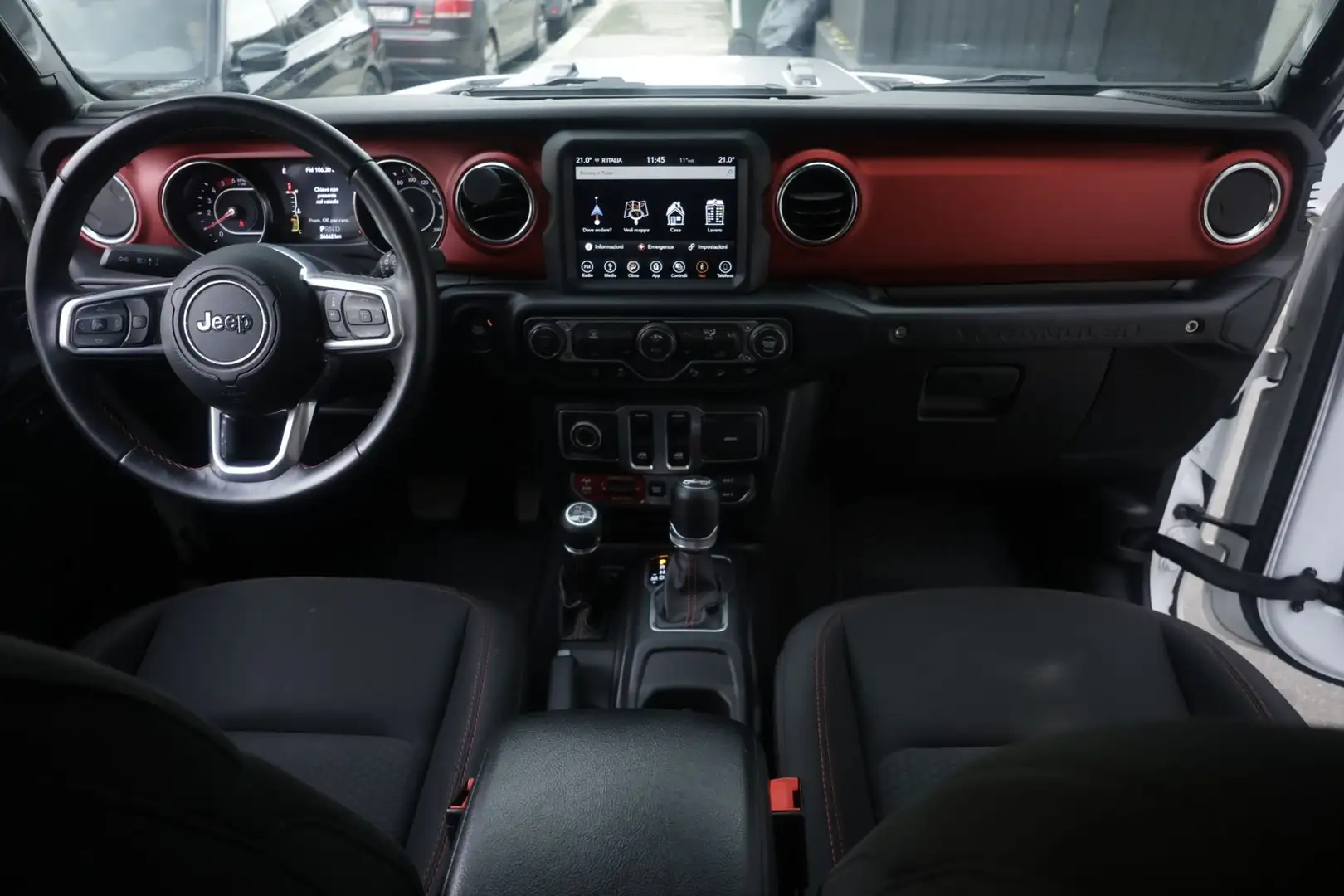 Jeep Wrangler Jeep Wrangler 2.2 Mjt II Rubicon Unicoproprietario Bianco - 2