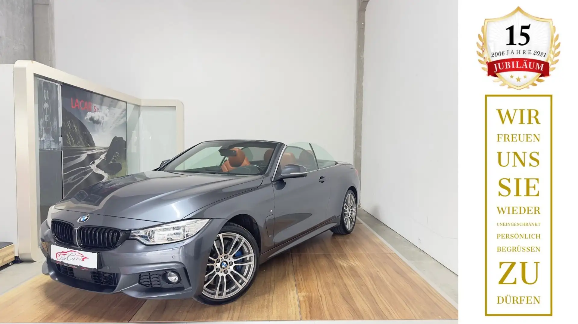 BMW 435 Baureihe 4 Cabrio 435 i xDrive M-Sportpaket Grau - 1