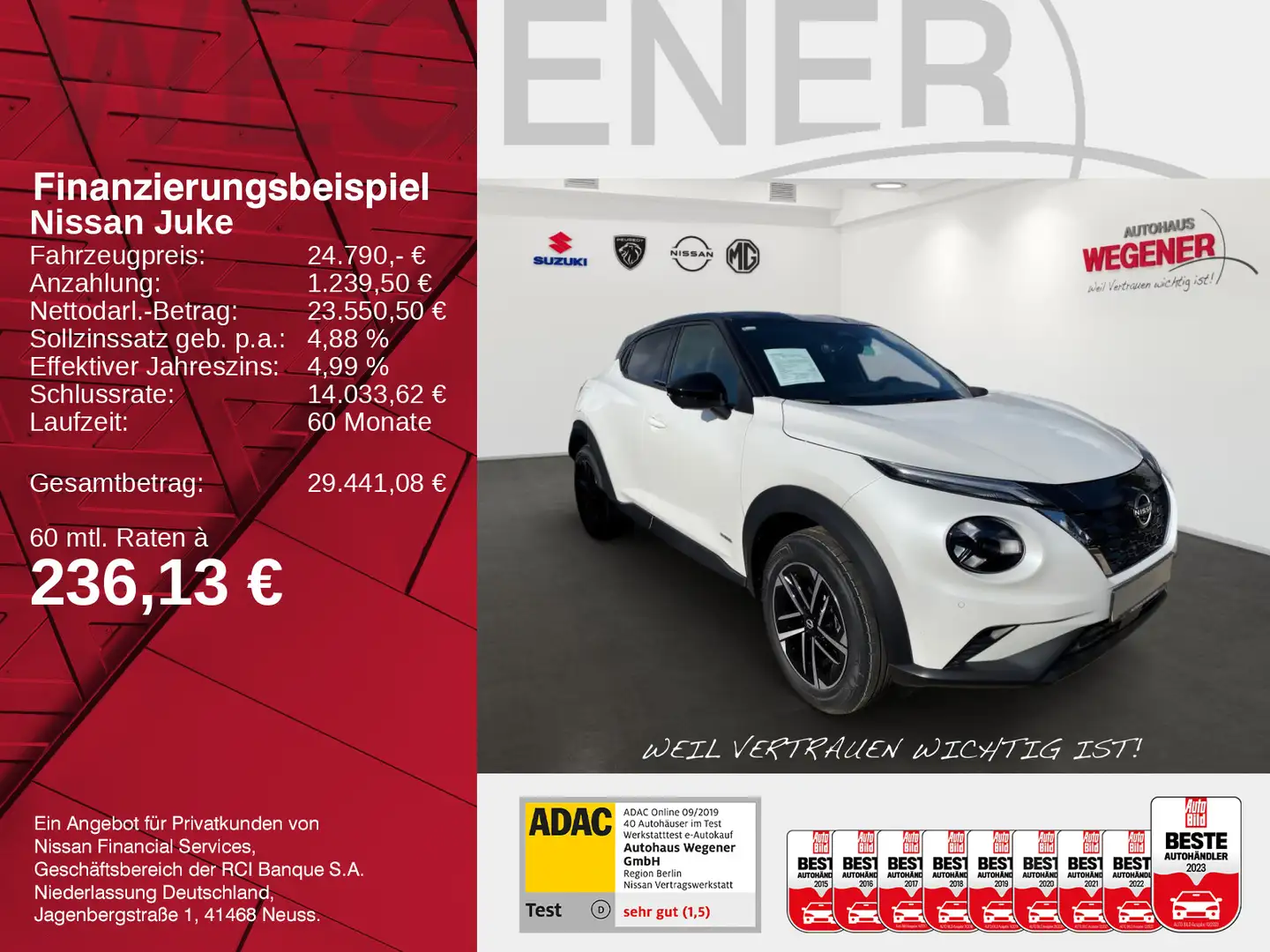 Nissan Juke JUKE N-CONNECTA 1.6 HYB 143PS LED LHZ SHZ PDC F Weiß - 2