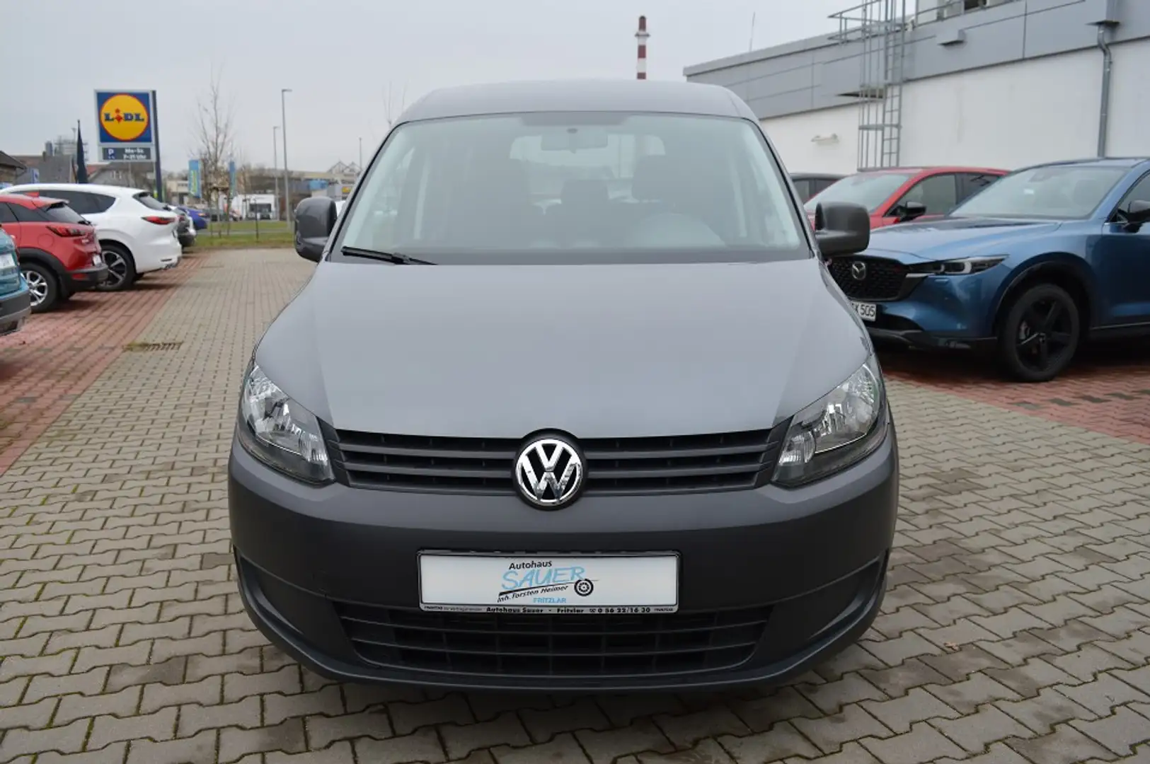 Volkswagen Caddy 1.2 TSI Trendline, Klimaautomatik, Sitzheizung, Ei Grau - 2