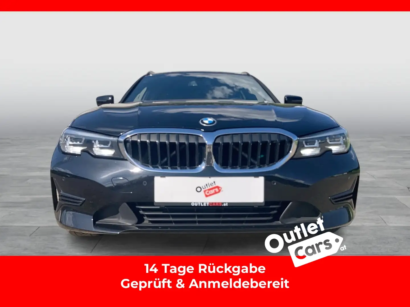 BMW 318 d 48 V Touring Aut. LED+LEDER+NAVI+RFK+PDC Schwarz - 1