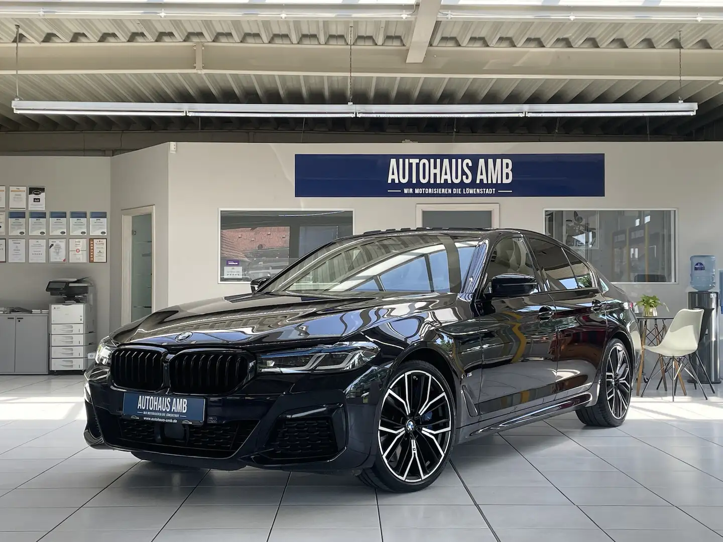 BMW 540 540i M Sport Laser HeadUp 360°Kamera S-Dach ACC Noir - 1