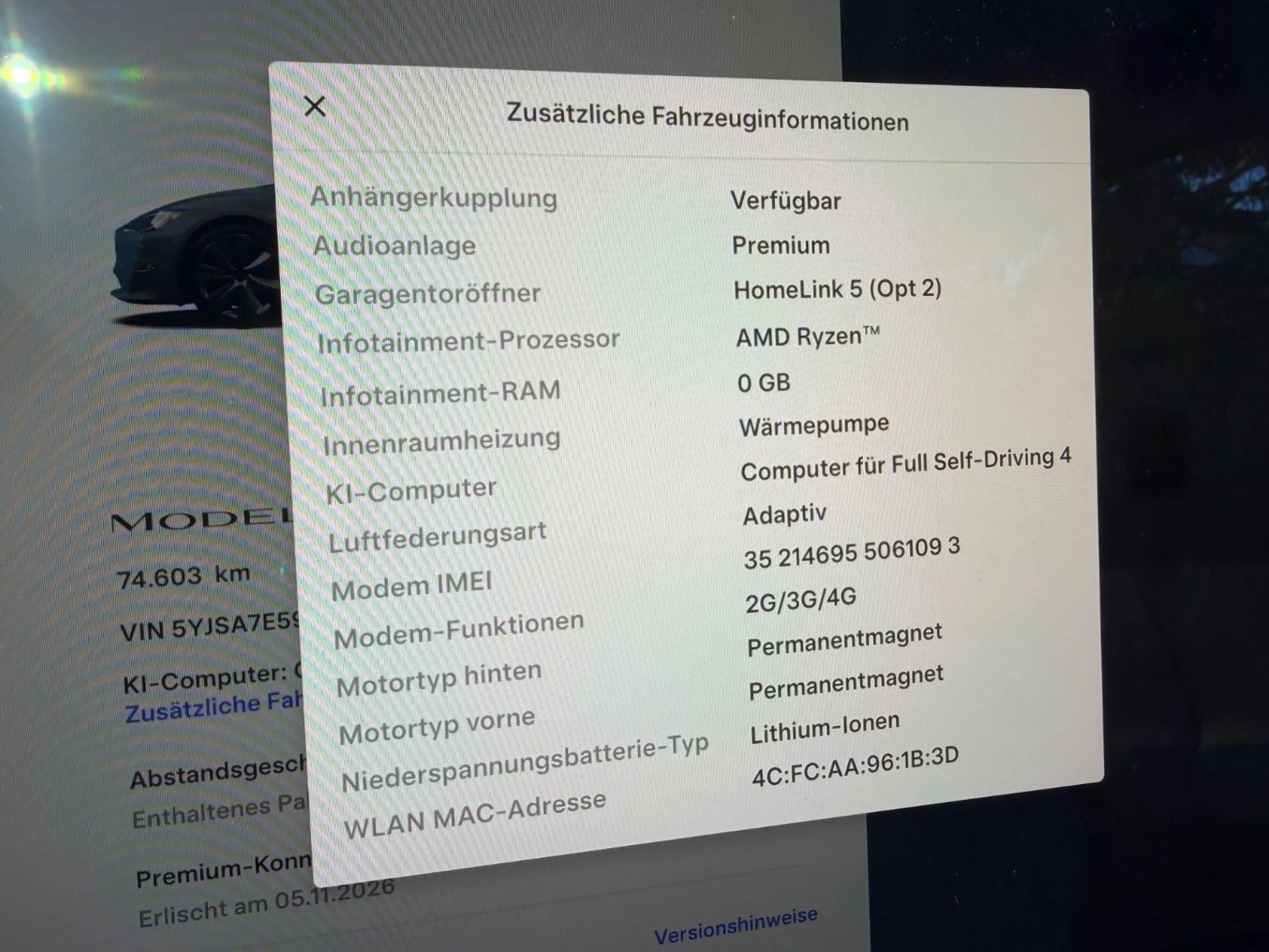 Tesla Model S Dual AWD LONG RANG YOKE LEDER BEIGE TOP — photo 5