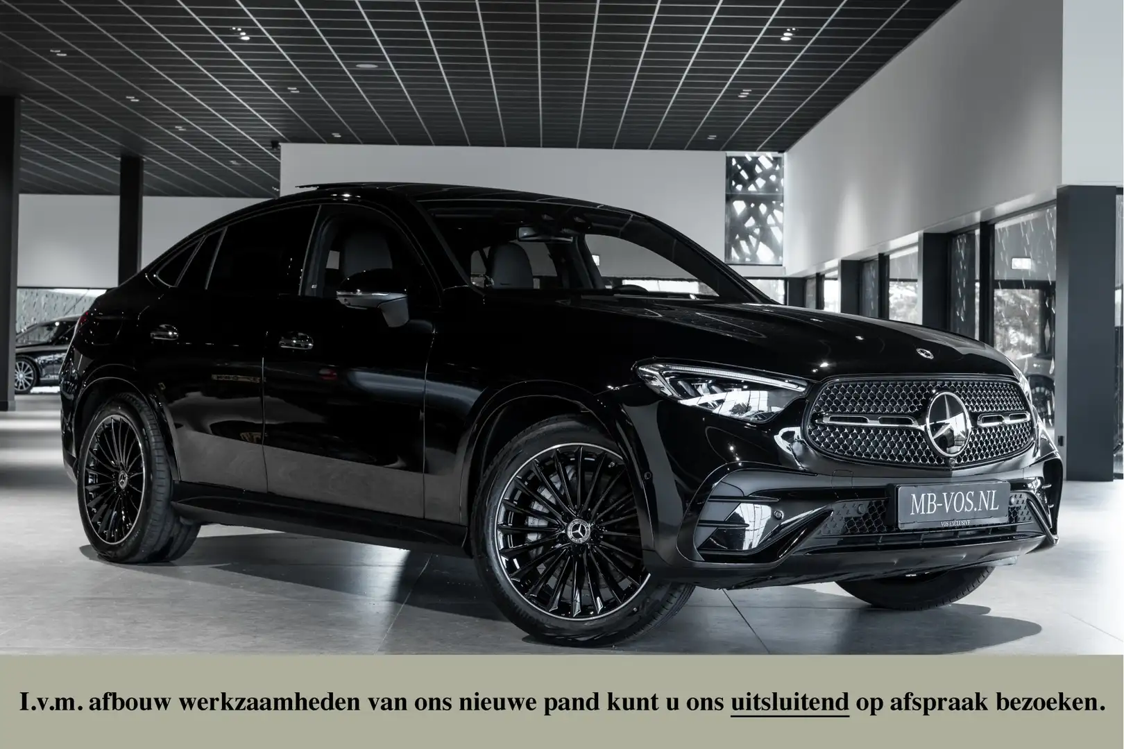 Mercedes-Benz GLC 400 Coupé 400e 4-M AMG Night|Achterassturing|Luchtveri Noir - 1