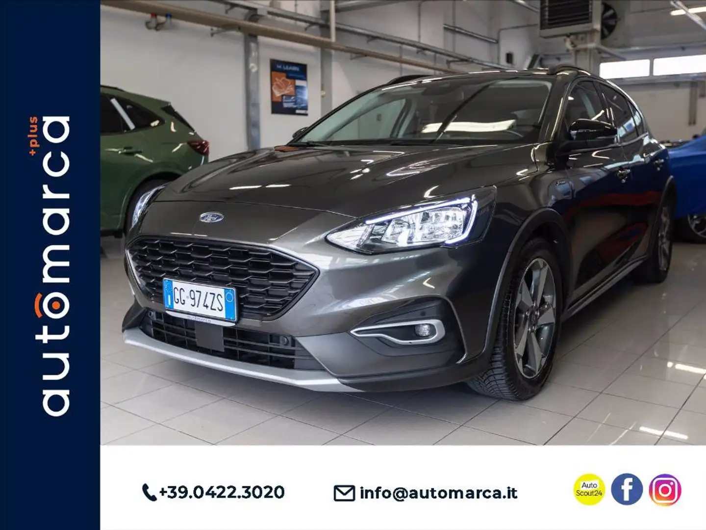 Ford Focus Active 1.0 ecoboost h s&s 125cv my20.75 Grigio - 1