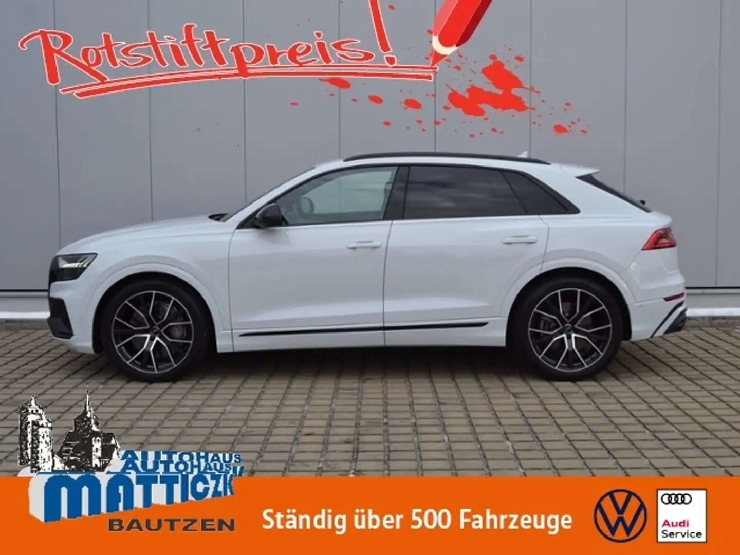 Audi SQ8 60 TDI MEGA-VOLL/UPE:170.653 €/KERAMIK/LUFT/22-ZO Weiß - 1