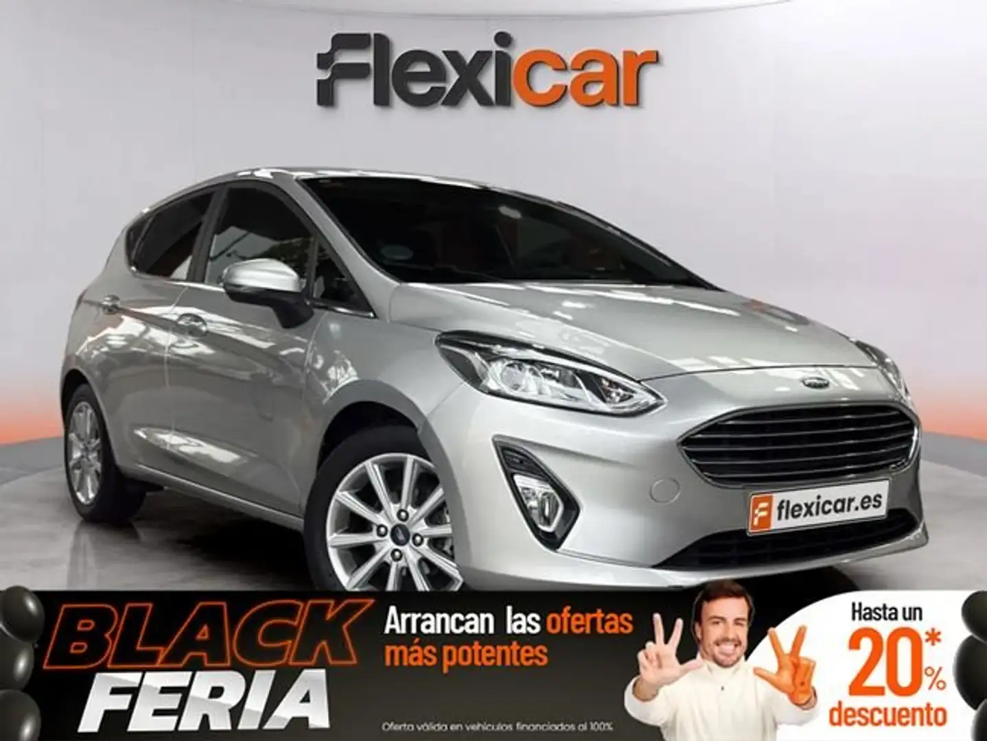 Ford Fiesta 1.0 EcoBoost S/S Trend+ Aut. 100 Gris - 1