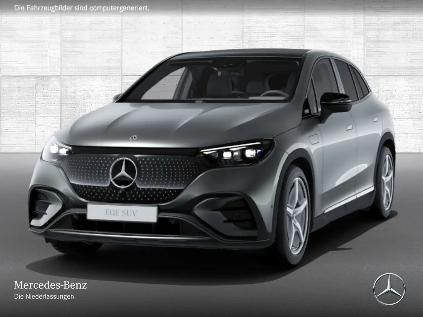 Mercedes-Benz EQE SUV EQE 350 4M AMG+NIGHT+PANO+360+AHK+BURMESTER Grau - 2