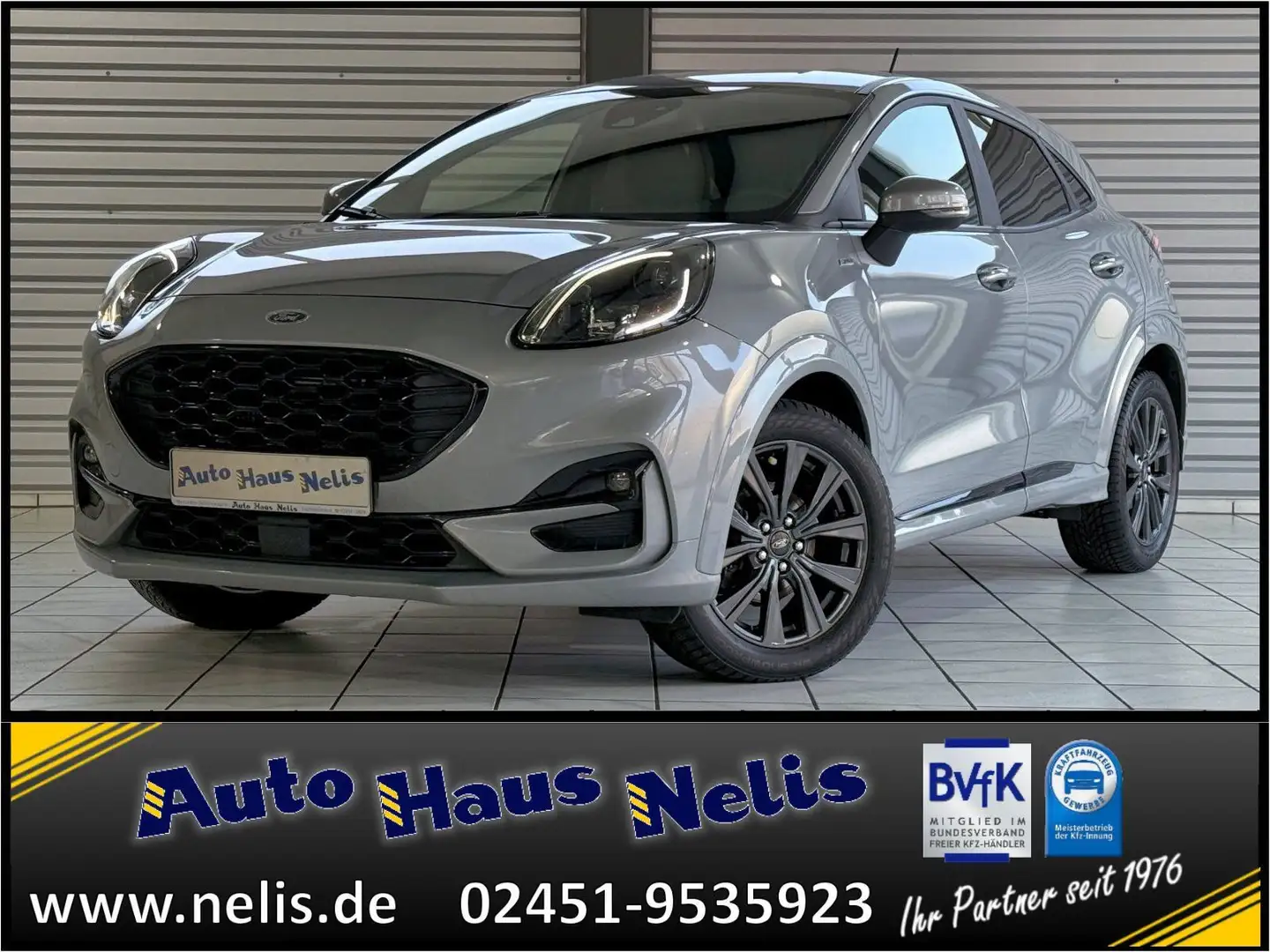 Ford Puma 1,0 EcoBoost MildHybrid ST-Line Autom. Navi Argent - 1