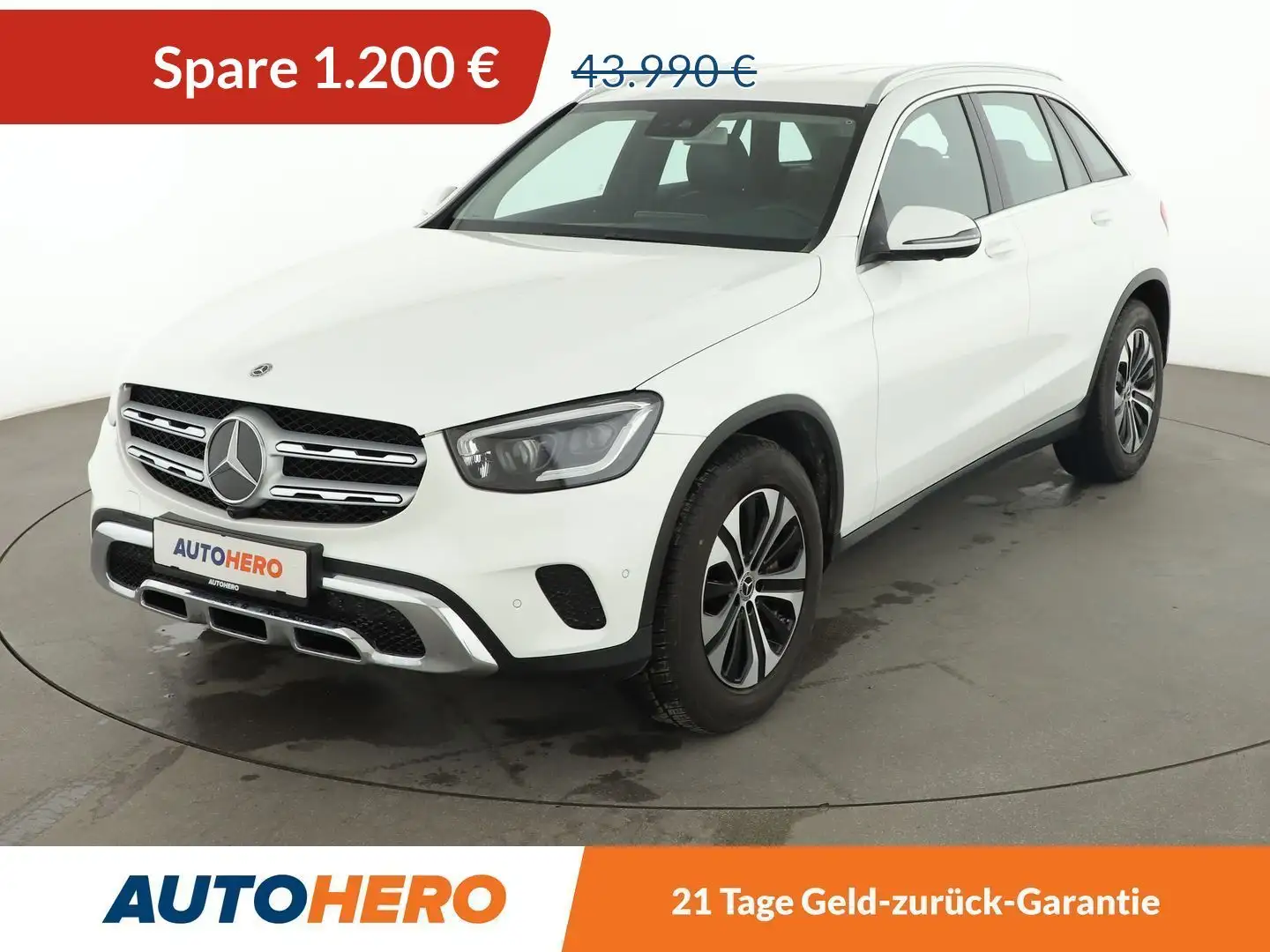 Mercedes-Benz GLC 400 GLC 400 d 4Matic Aut.*NAVI*LED*TEMPO*360° Blanc - 1