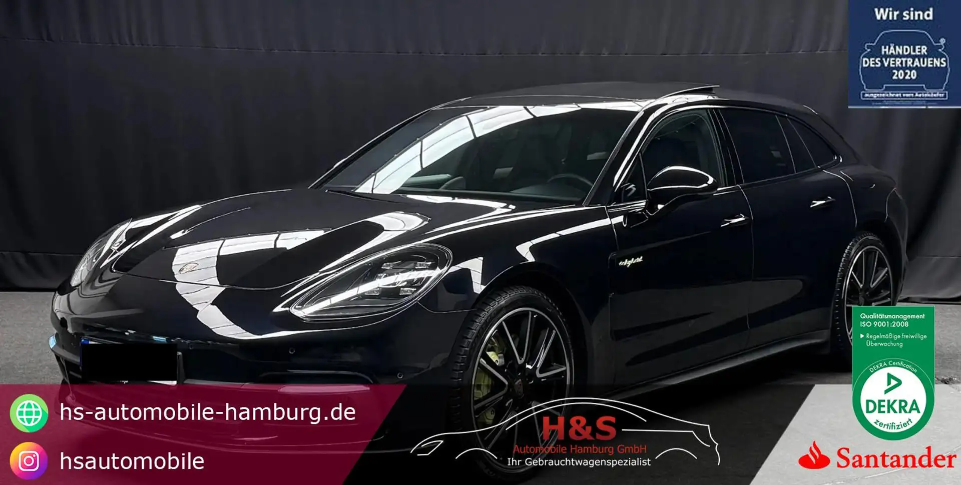 Porsche Panamera Sport Turismo 4 E-Hybrid Noir - 1