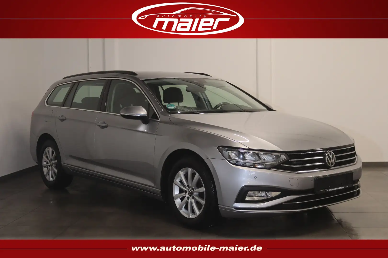 Volkswagen Passat 2.0 TDI Business-Virt-NAV-KAM-AHK-LED-SHZ Argent - 1