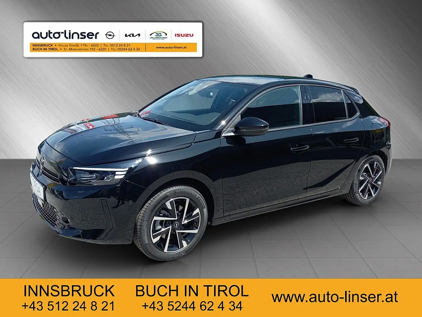 Opel Corsa 1,2 Direct Injection Turbo Euro 6.4  GS Aut. Schwarz - 1