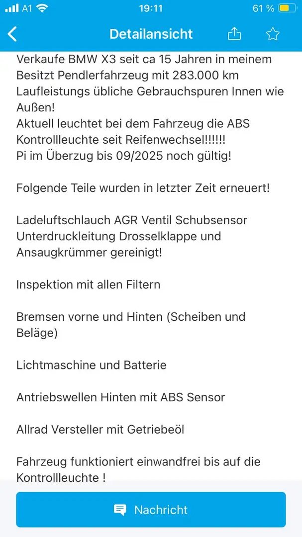 BMW X3 2,0d Österreich-Paket - 1
