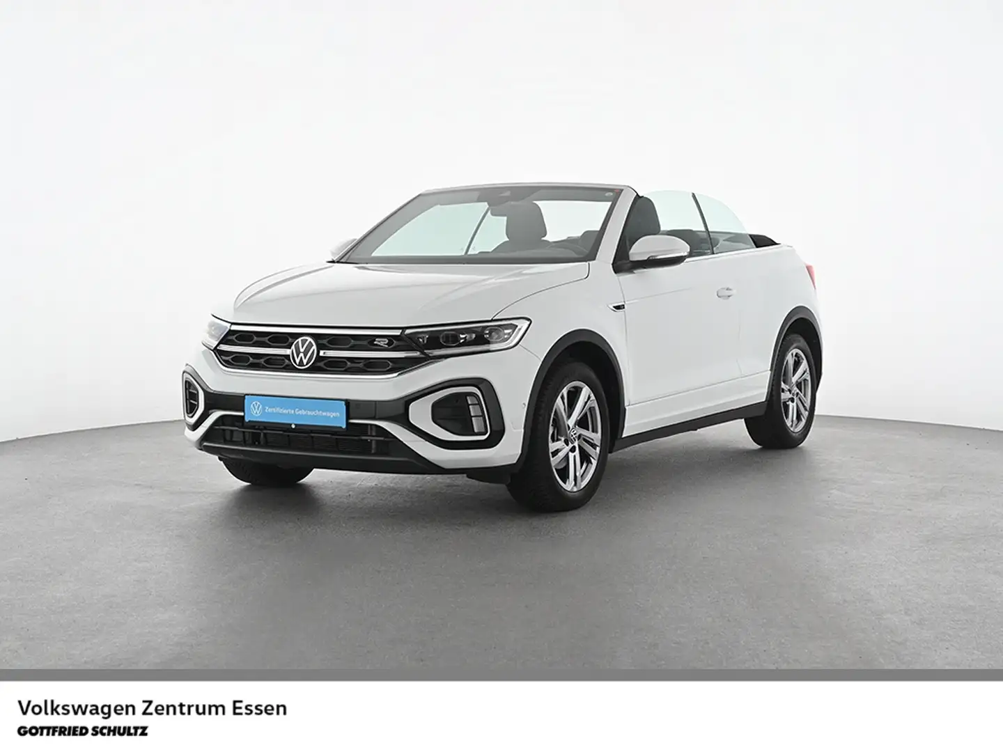 Volkswagen T-Roc CABRIO R-LINE TSI DSG AHK Matrix Navi R-Kamera Weiß - 1
