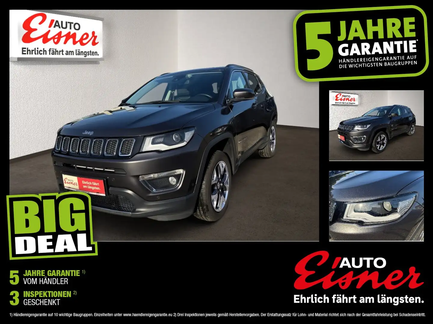 Jeep Compass 1,4 MultiAir2 AWD Limited Aut. Grau - 1