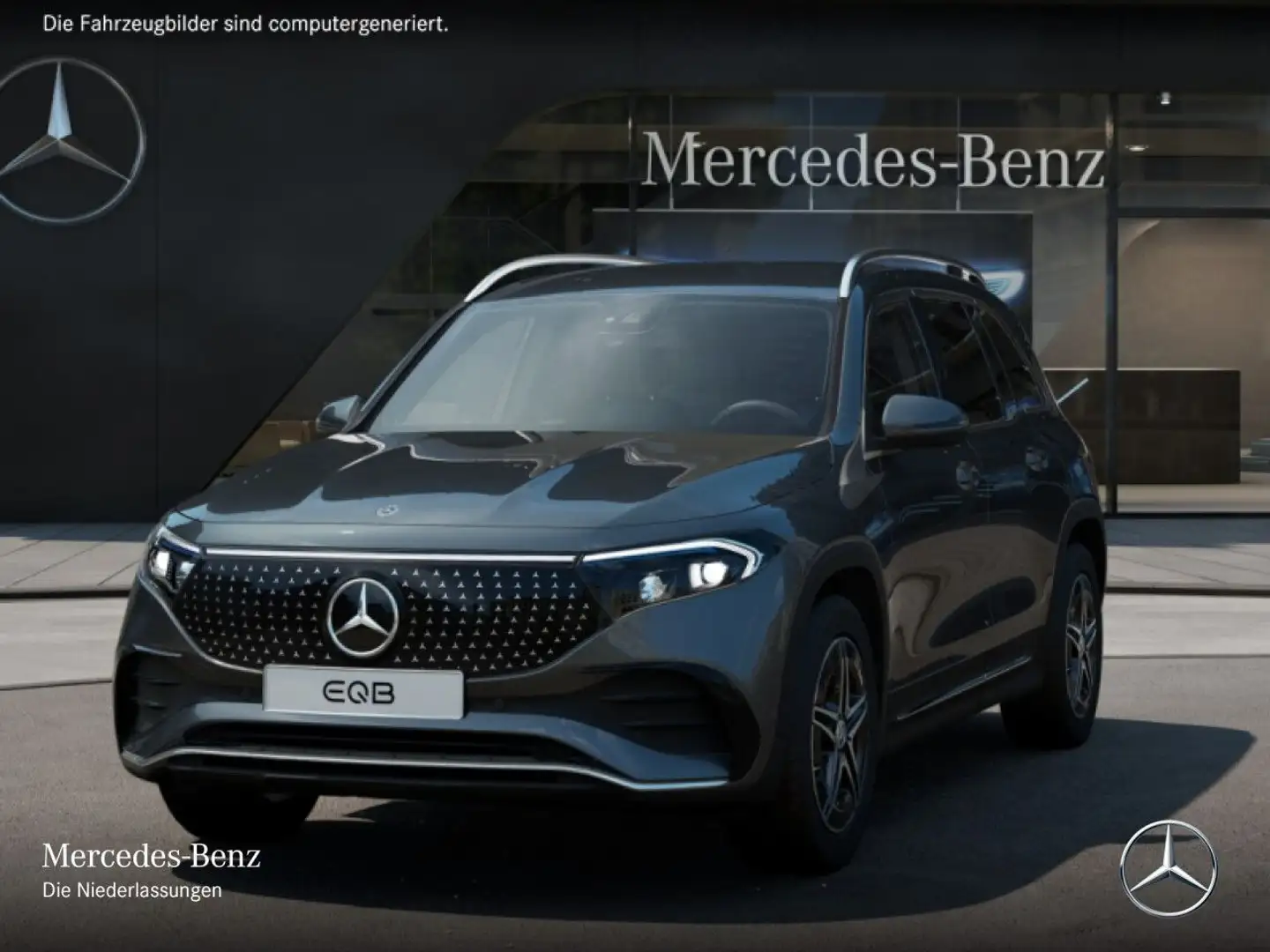 Mercedes-Benz EQB 300 4M AMG+ADVANCED+AHK+KAMERA+BURMESTER+SPUR Grau - 2