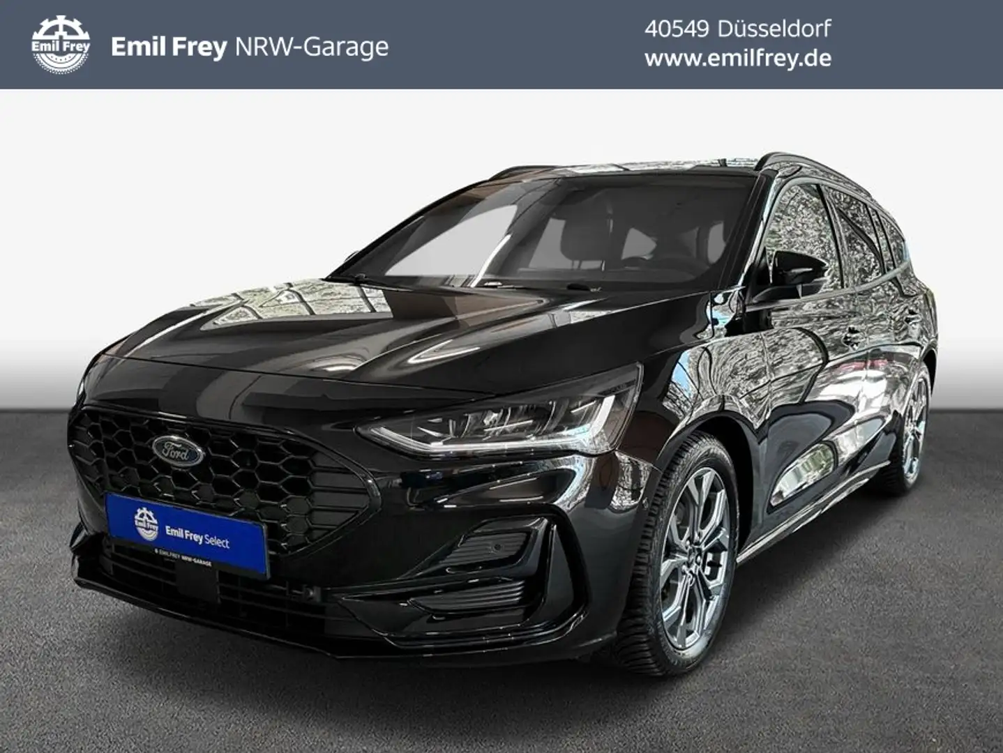 Ford Focus Turnier 1.0 Hybrid Aut. ST-LINE AHK+HEAD-UP+ Schwarz - 1