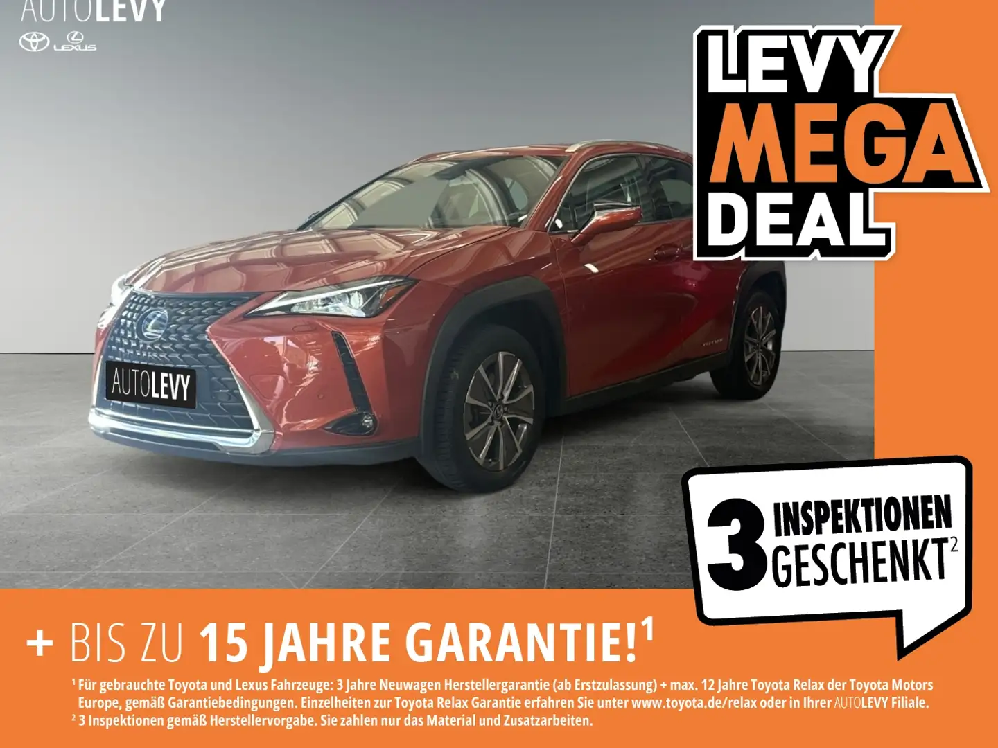 Lexus UX 300e Executive +Pano+CarPlay+Kamera+Leder+ Orange - 1