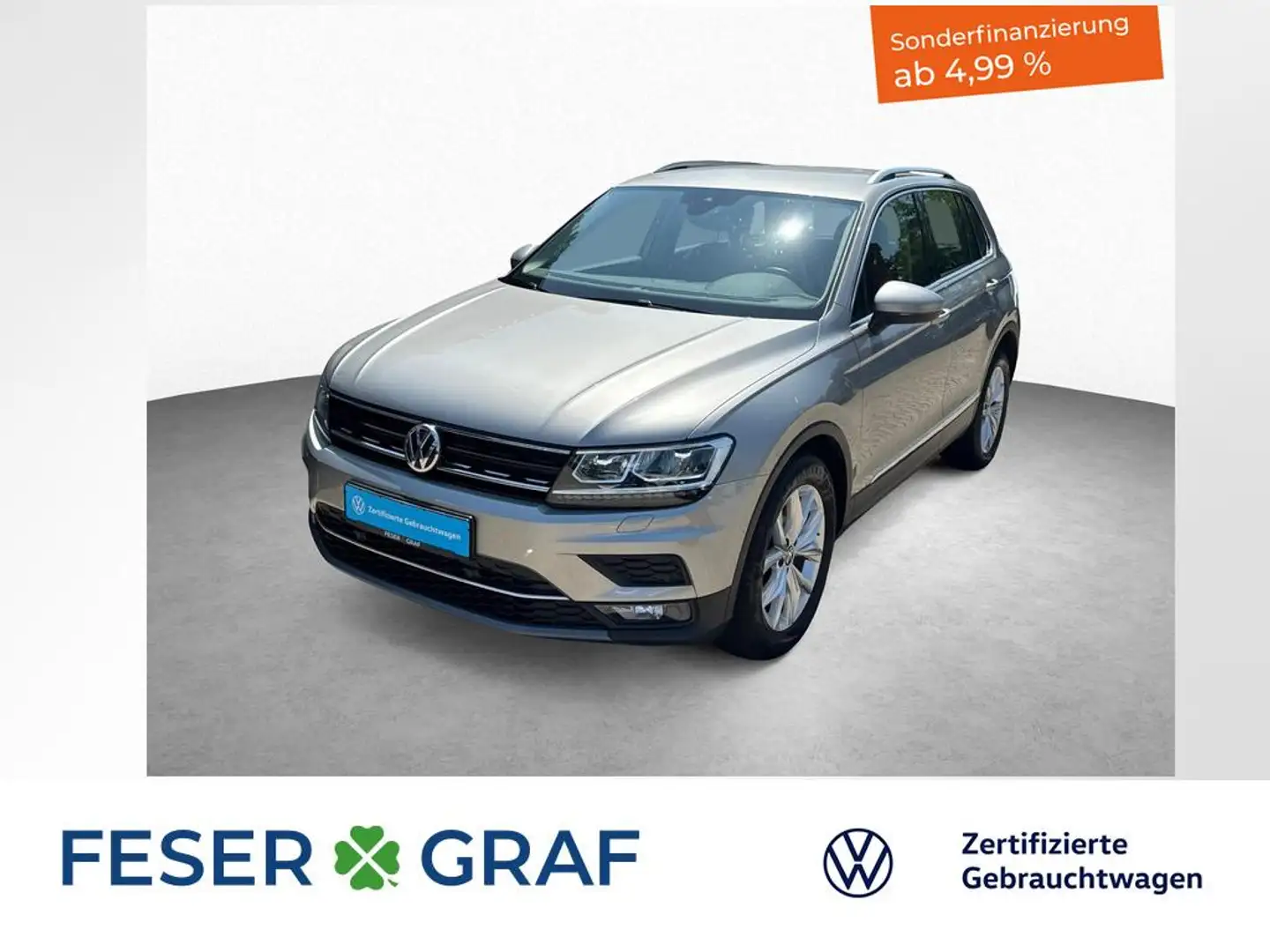 Volkswagen Tiguan Highline 2.0 TDI 7-DSG NAVI SHZ LED Argent - 1