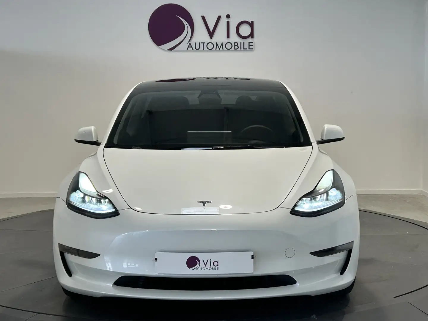 Tesla Model 3 Grande Autonomie Long Range 450 AWD Full - 1ERE Ma Blanc - 2