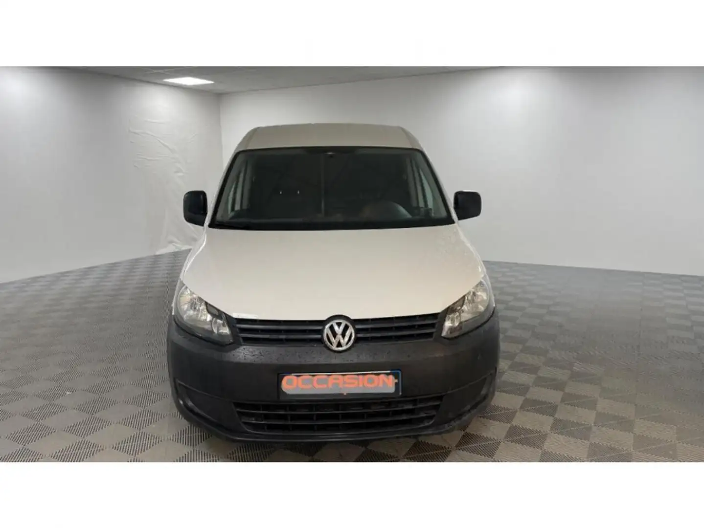 Volkswagen Caddy MAXI Van 1.6 TDI 102cv + ATTELAGE TVA RECUPERABLE Blanc - 2
