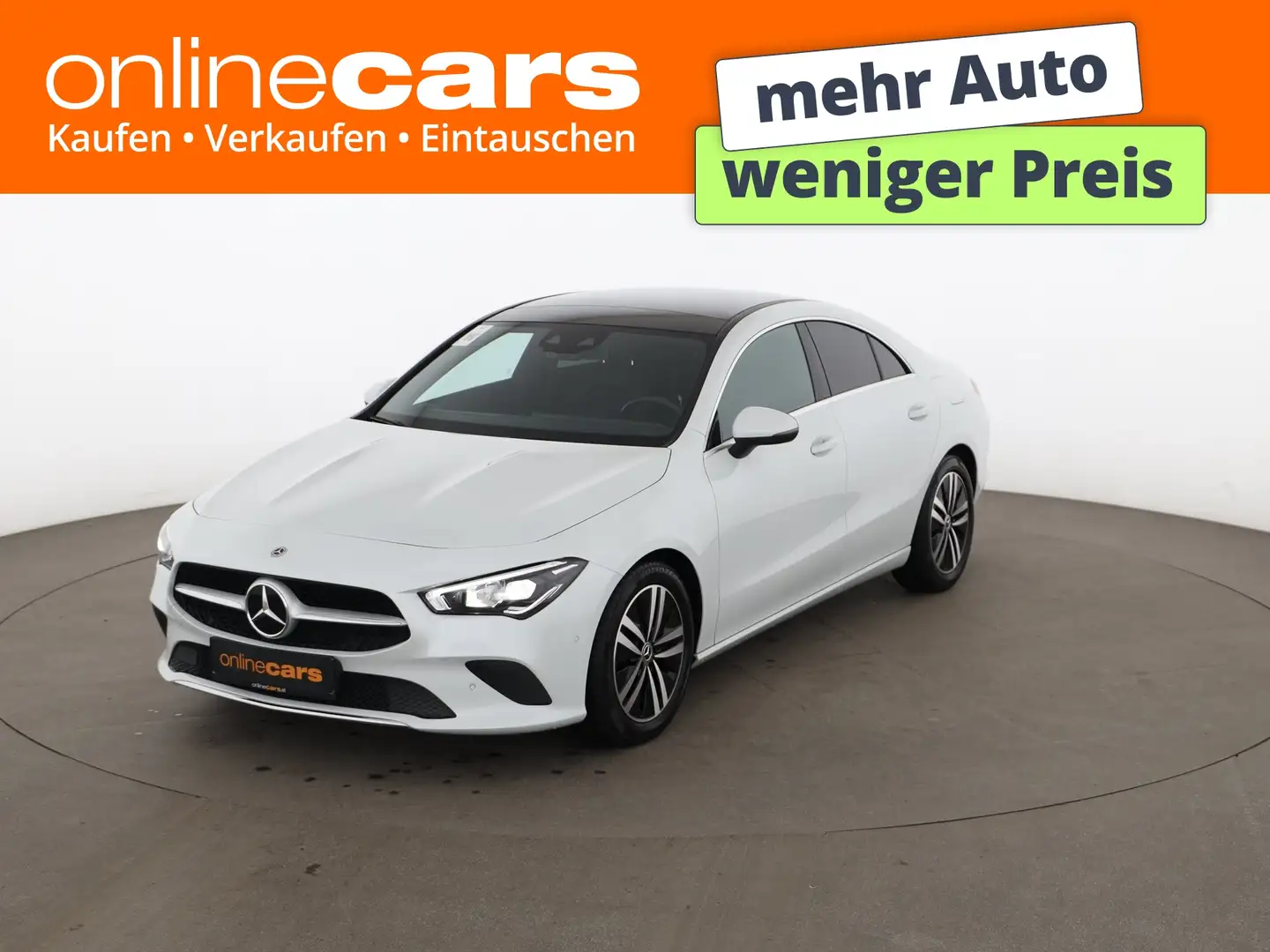 Mercedes-Benz CLA 180 Progressive LED SKY LEDER NAVI R-CAM TEMP Weiß - 1