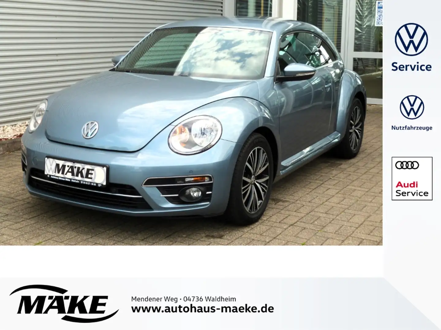 Volkswagen Beetle 1,2 TSI, Sound, Navi, PDC,SHZ,Climatronic Blau - 1