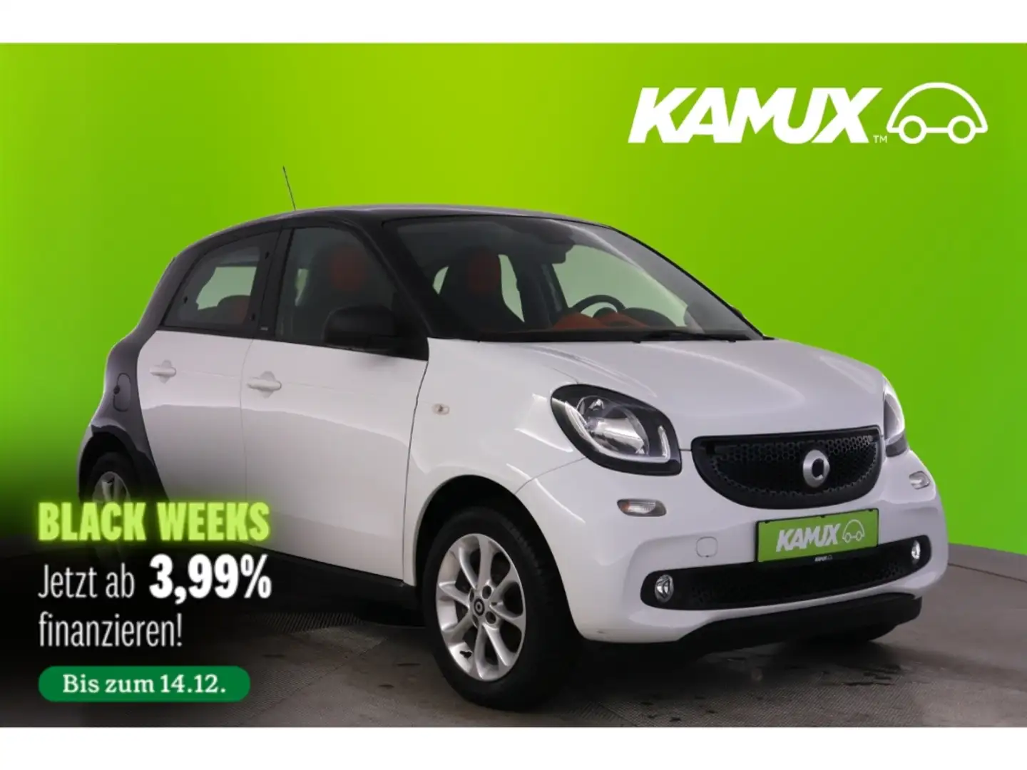 smart forFour 1.0 Aut.Passion+TEMPO+KLIMA+PDC+SHZ Schwarz - 1