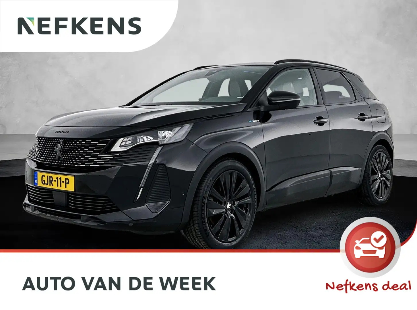 Peugeot 3008 1.6 HYbrid4 Blue Lease GT 300pk Automaat | Climate Zwart - 1