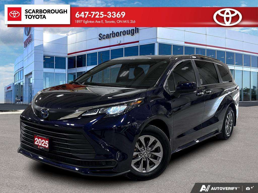 Blue 2025 Toyota Sienna Minivan Front-Wheel Drive Continuously Variable Transmission