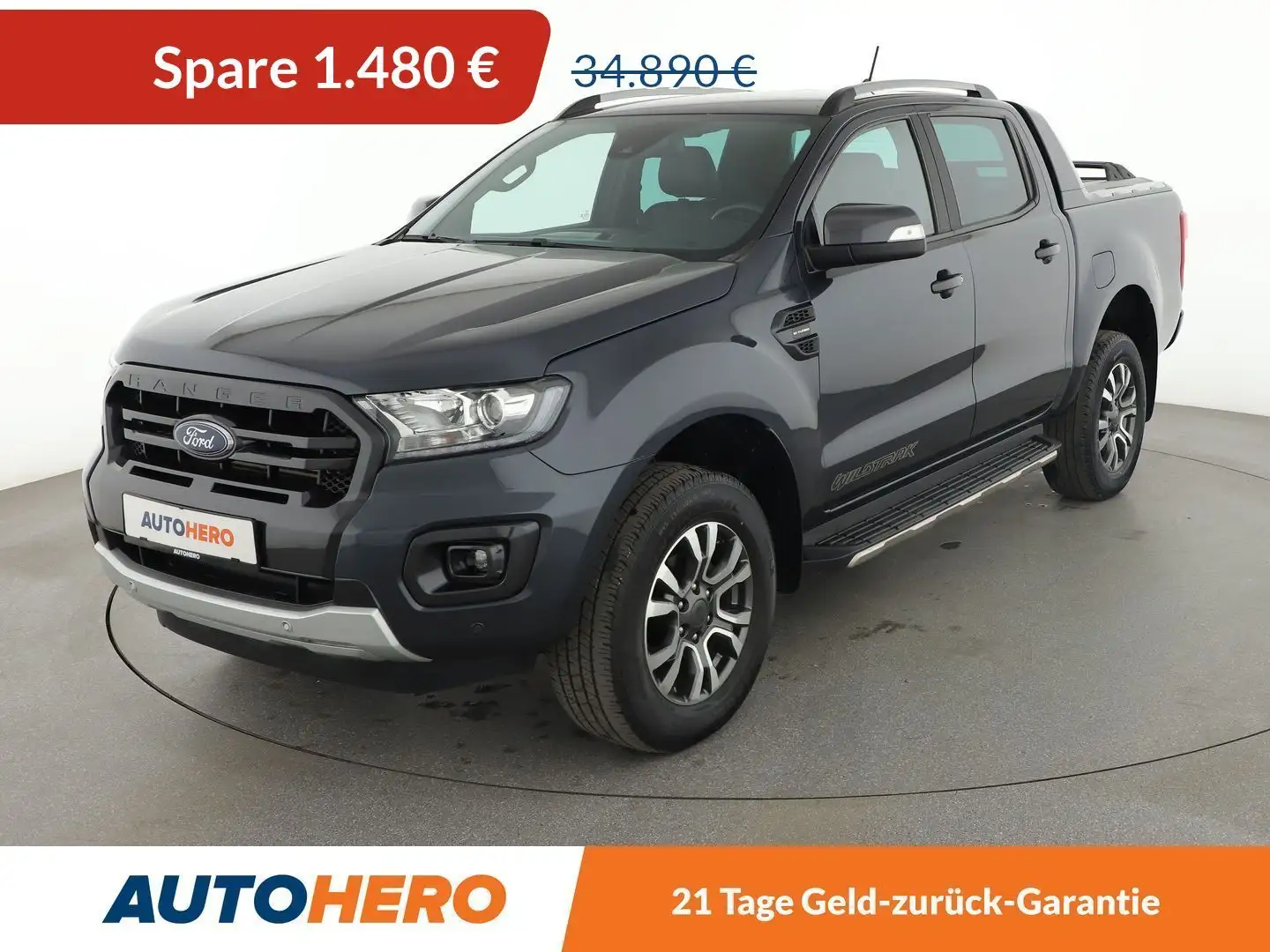 Ford Ranger 2.0 TDCi Doppelkabine 4x4 Wildtrak Aut.*AHK*NAVI Grau - 1