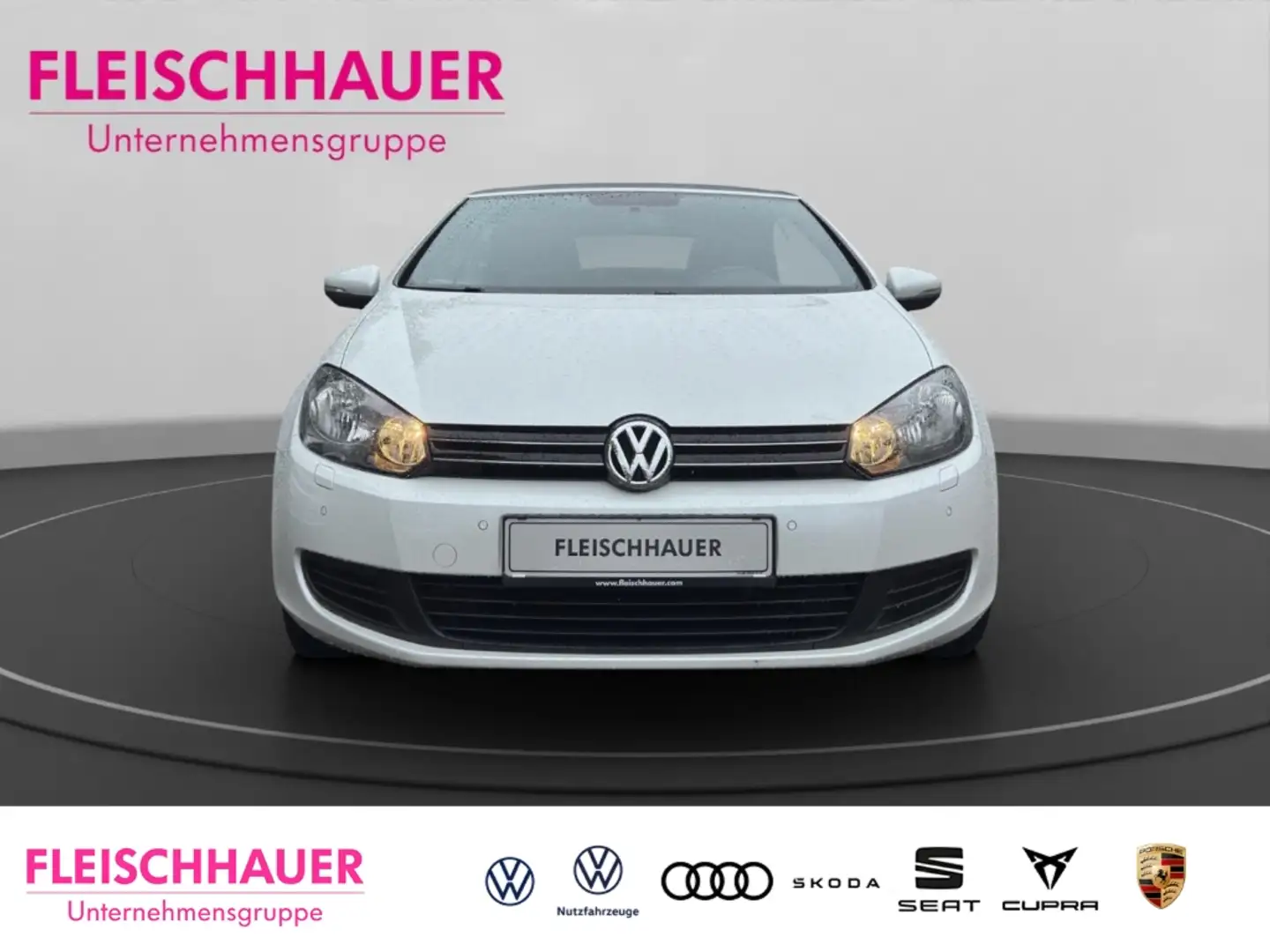 Volkswagen Golf VI Cabrio 1.2 TSI SHZ Temp PDCv+h Mehrzonenklima B Blanco - 2