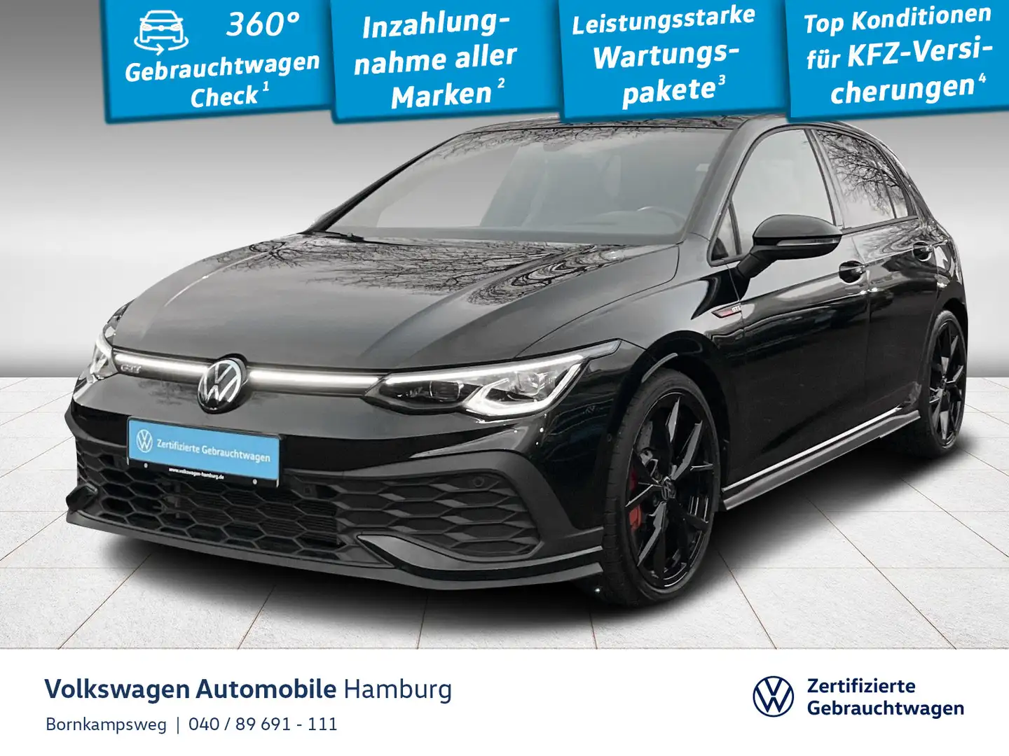 Volkswagen Golf GTI Golf VIII 2.0 TSI GTI Clubsport DSG Navi Leder Negro - 1